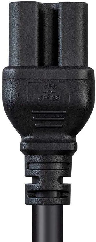 Monoprice Heavy Duty Power Cord - NEMA 5-15P to IEC 60320 C15, 14AWG, 15A/1875W, 125V