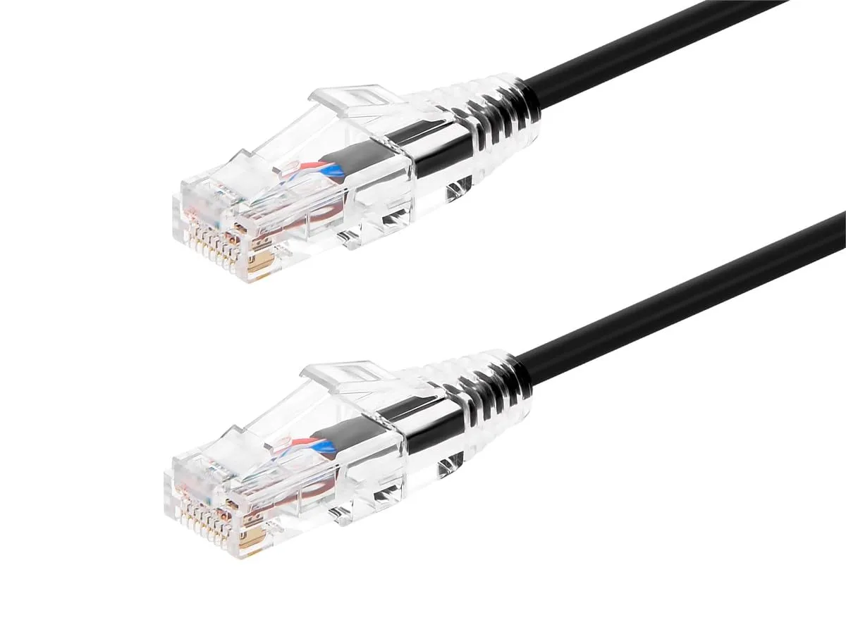 Monoprice SlimRun Cat6 UTP Ethernet Patch Cable 28AWG 550MHz Snagless
