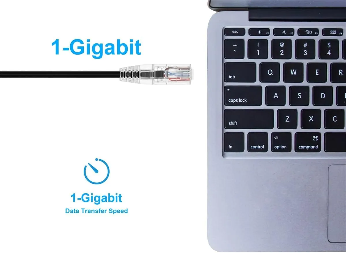 Monoprice SlimRun Cat6 UTP Ethernet Patch Cable 28AWG 550MHz Snagless