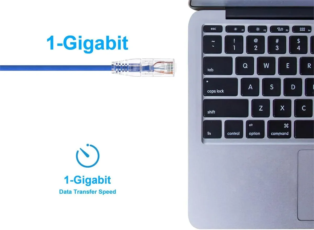 Monoprice SlimRun Cat6 UTP Ethernet Patch Cable 28AWG 550MHz Snagless