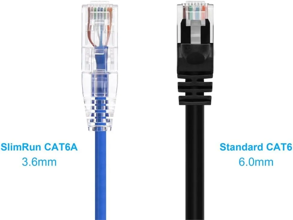 Monoprice SlimRun Cat6 UTP Ethernet Patch Cable 28AWG 550MHz Snagless