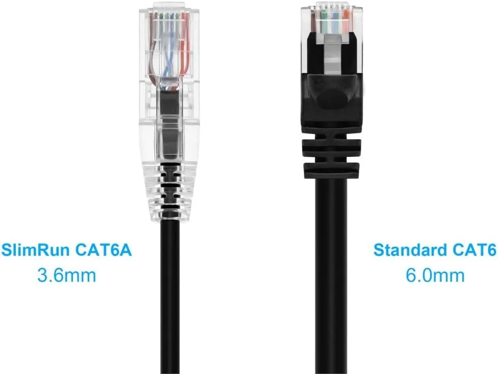 Monoprice SlimRun Cat6 UTP Ethernet Patch Cable 28AWG 550MHz Snagless