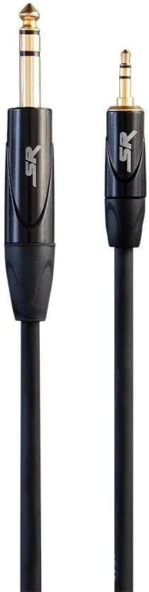 STAGE RIGHT BY MONOPRICE ON TOUR CABLES - 1/4IN TRS MALE CONNECTOR TO 1/8IN TRS 6 Feet