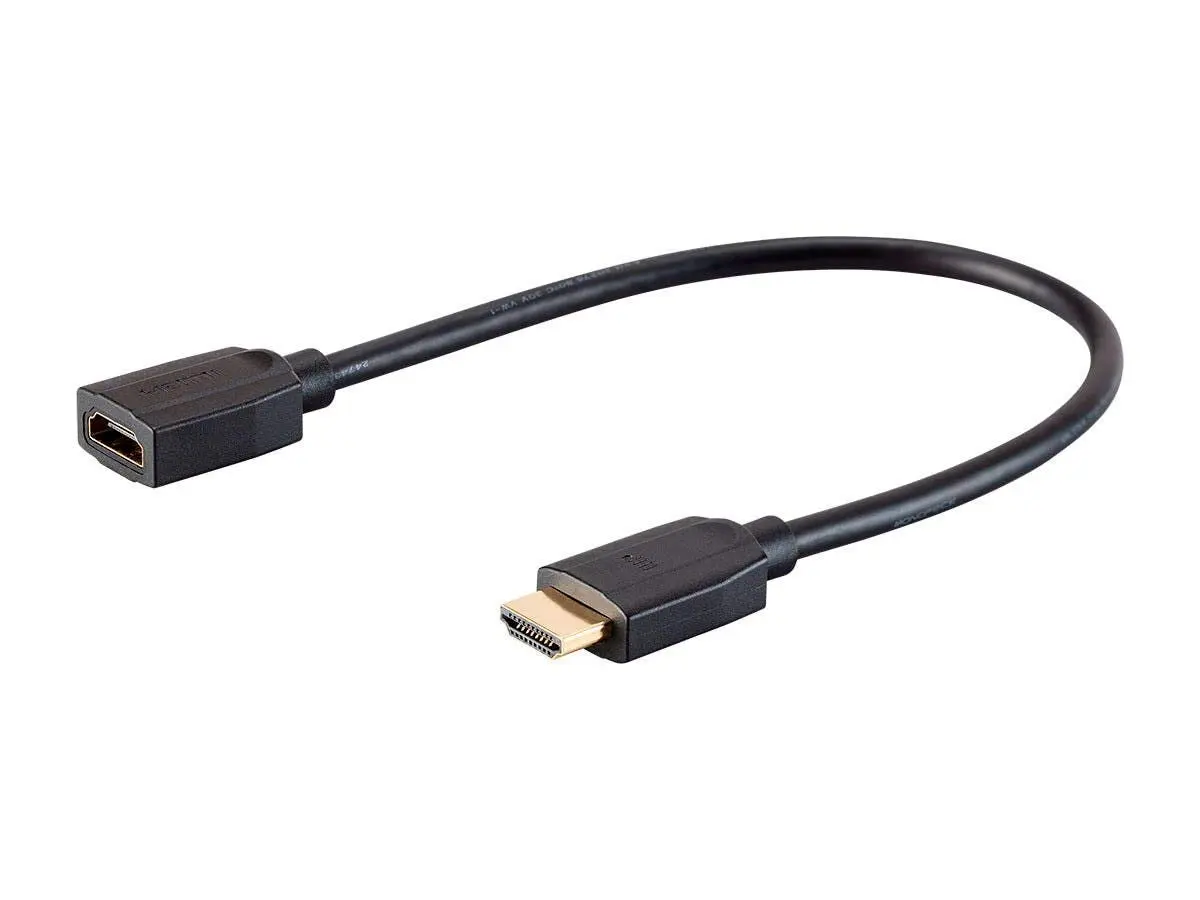 Monoprice High Speed HDMI Extension Cable - 48Gbps, Ultra 8K, Dynamic HDR, eARC, 1 Feet