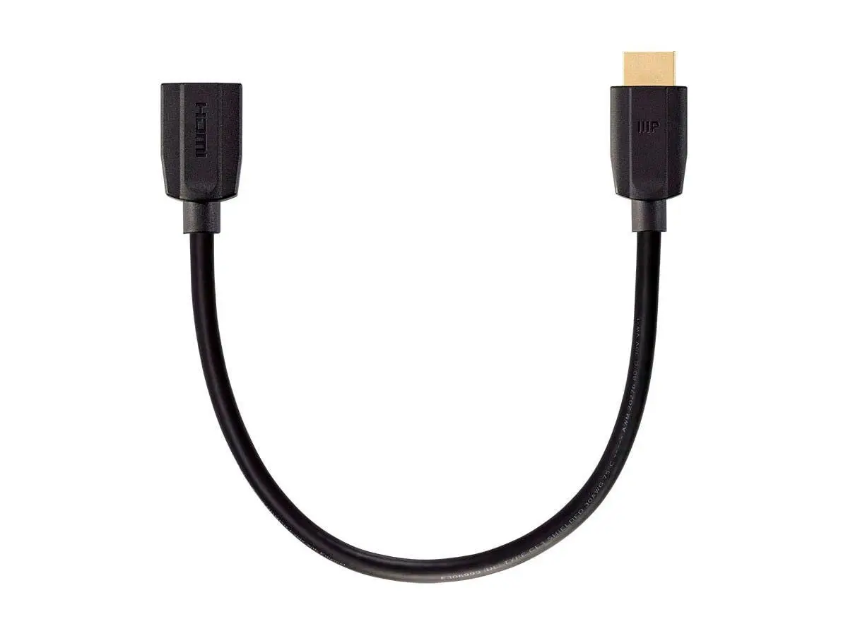 Monoprice High Speed HDMI Extension Cable - 48Gbps, Ultra 8K, Dynamic HDR, eARC, 1 Feet