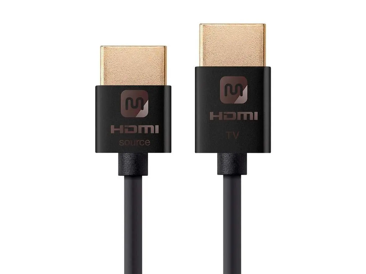 Monoprice Ultra Slim Active High Speed HDMI Cable, 18Gbps, 36AWG, 4K@60Hz, HDR