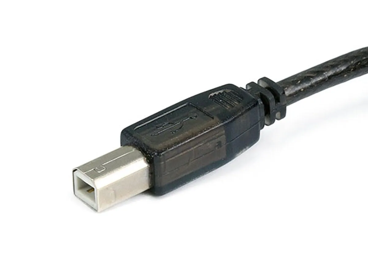 Monoprice USB 2.0 Extension Cable - USB Type-A to USB Type-B, Male to Male, Active, 28/24AWG, 33 Feet, Black