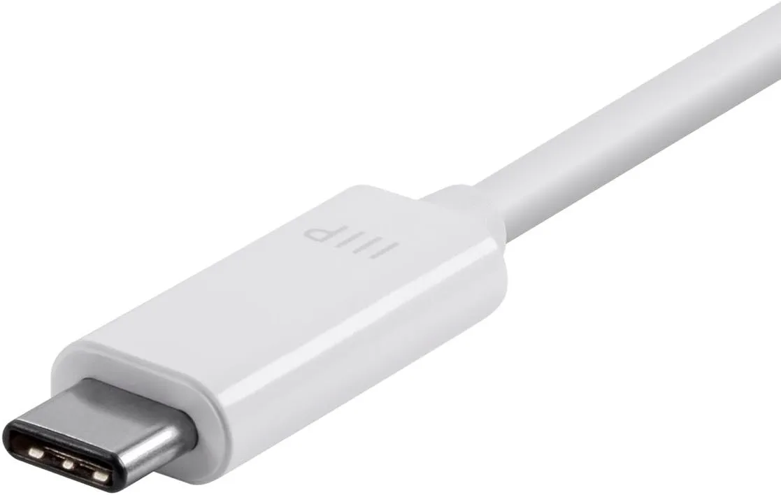 Monoprice USB-C Multiport Adapter - HDMI and USB-C Ports, Mirror Display, Up To 1080p @ 60hz, White - Select Series