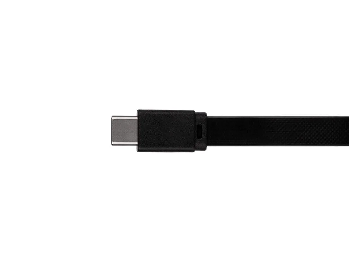 Monoprice Flat USB Type-C to Type-A 3.2 Gen1 Charge and Sync Cable - 5Gbps, 3 Amp Charging, Reversible Connector