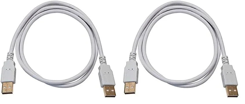 Monoprice USB 2.0 Type-A Male to Type-A Male Cable, Gold Plated, 28/24AWG