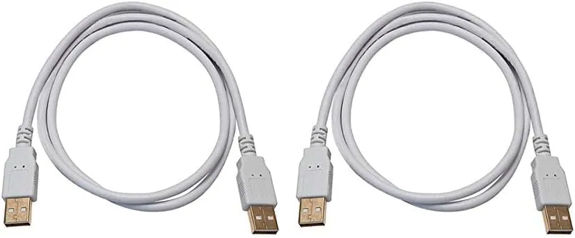Monoprice USB 2.0 Type-A Male to Type-A Male Cable, Gold Plated, 28/24AWG