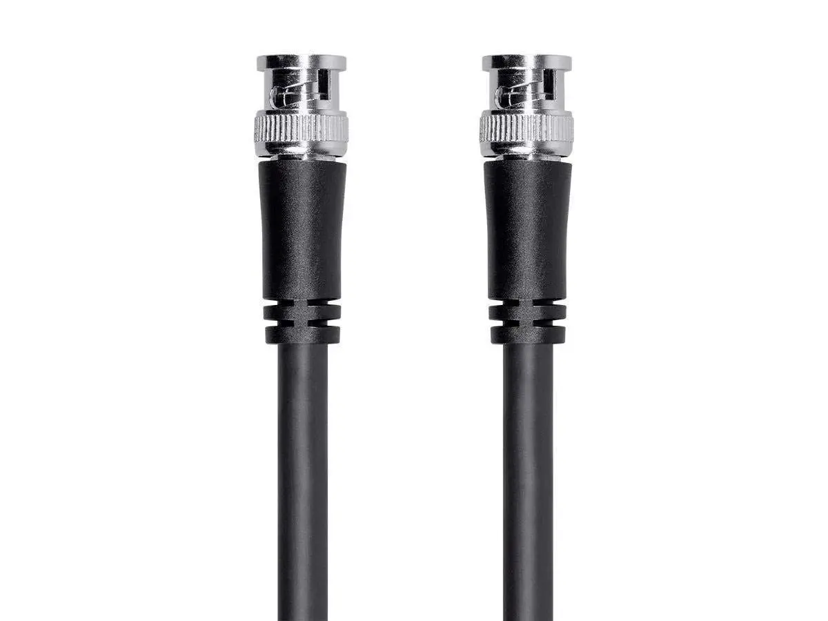 Monoprice Viper Series HD-SDI RG6 BNC Cable - Dual Copper and Aluminum Shielding, 75-ohm Impedance, 18AWG, 3 Feet, Black