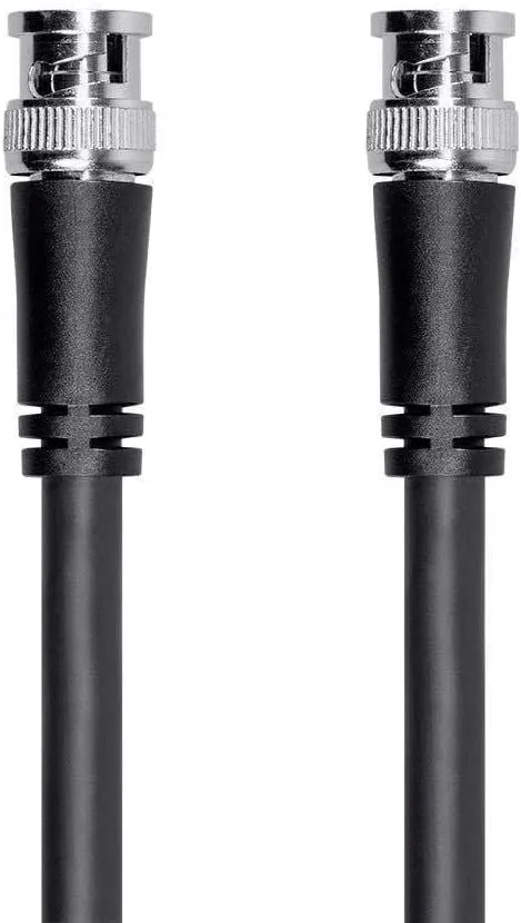 Monoprice Viper Series HD-SDI RG6 BNC Cable - Dual Copper and Aluminum Shielding, 75-ohm Impedance, 18AWG, 3 Feet, Black