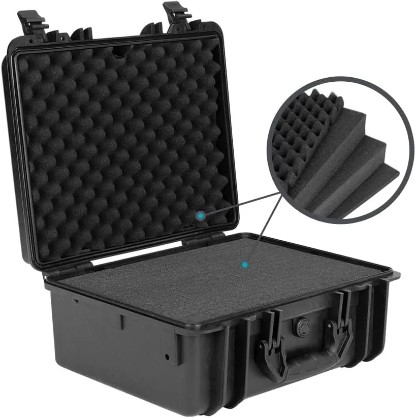 Monoprice Pure Outdoor Weatherproof Hard Case with Customizable Foam