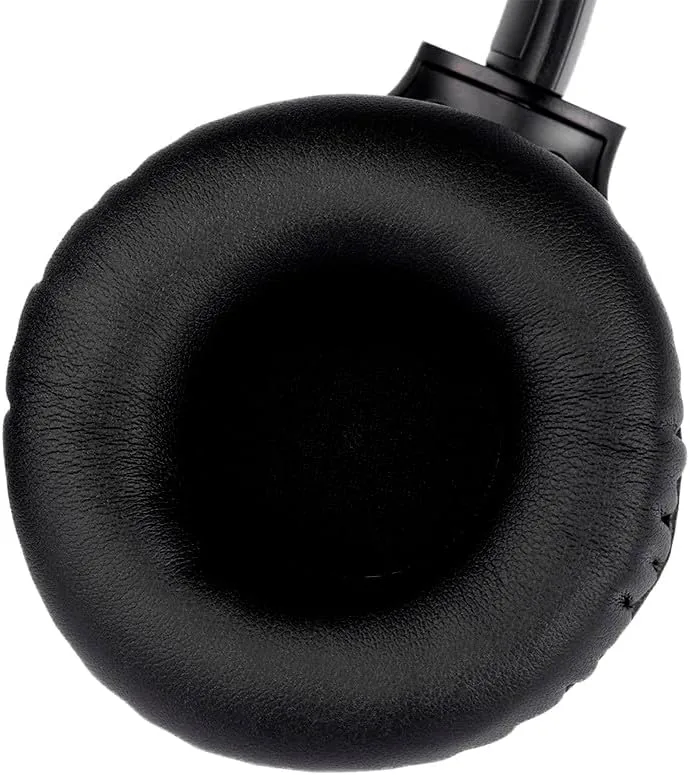 Monoprice WFH 3.5mm + USB Wired On-Ear Web Meeting Headset, Lightweight, USB in-line Controller