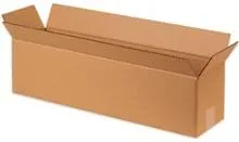 Partners Brand Long Corrugated Boxes, 26in x 6in x 6in, Kraft, Bundle of 25