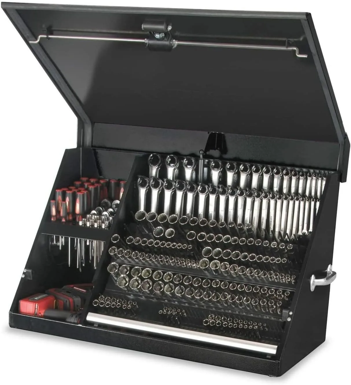 Montezuma XL450B 36-Inch Triangle Toolbox, 16-Gauge, Black