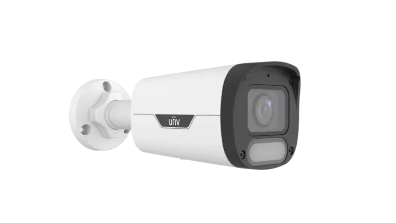 UNV 8MP ColorHunter Wise-ISP Warm Light Bullet Network Camera IPC2318LE-DF28KM-WP