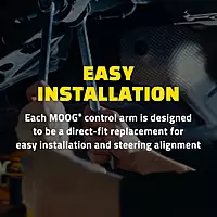 MOOG Front Upper Suspension Ball Joint - Direct Fit Replacement Part - For Heavy Duty Truck Component & Suspension System - Precision Engineered Arm - Rust Resistant Steel