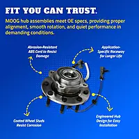 MOOG Front Wheel Hub Assembly for Chevrolet Silverado - 515058
