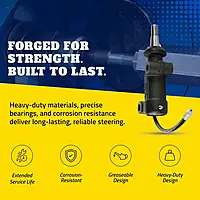 MOOG Front Radius Arm Bushing Kit - Heavy Duty Arm Mount - Idler Bracket & Steering Gear Idler - Wear Resistant Replacement Steering Bracket