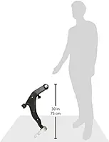 MOOG RK620558 Suspension Control Arm and Ball Joint Assembly front left lower