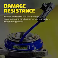 MOOG Front Rear Wheel Bearing & Hub Assembly - Front Wheel Hub Direct Replacement - Easy Install - With Rust Protection