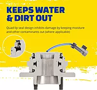 MOOG Front Rear Wheel Bearing & Hub Assembly - Front Wheel Hub Direct Replacement - Easy Install - With Rust Protection