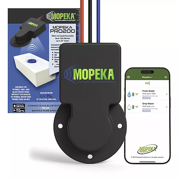 Mopeka Pro200 - Bluetooth & Wired Ultrasonic Sensor for Non-Pressurized Tanks