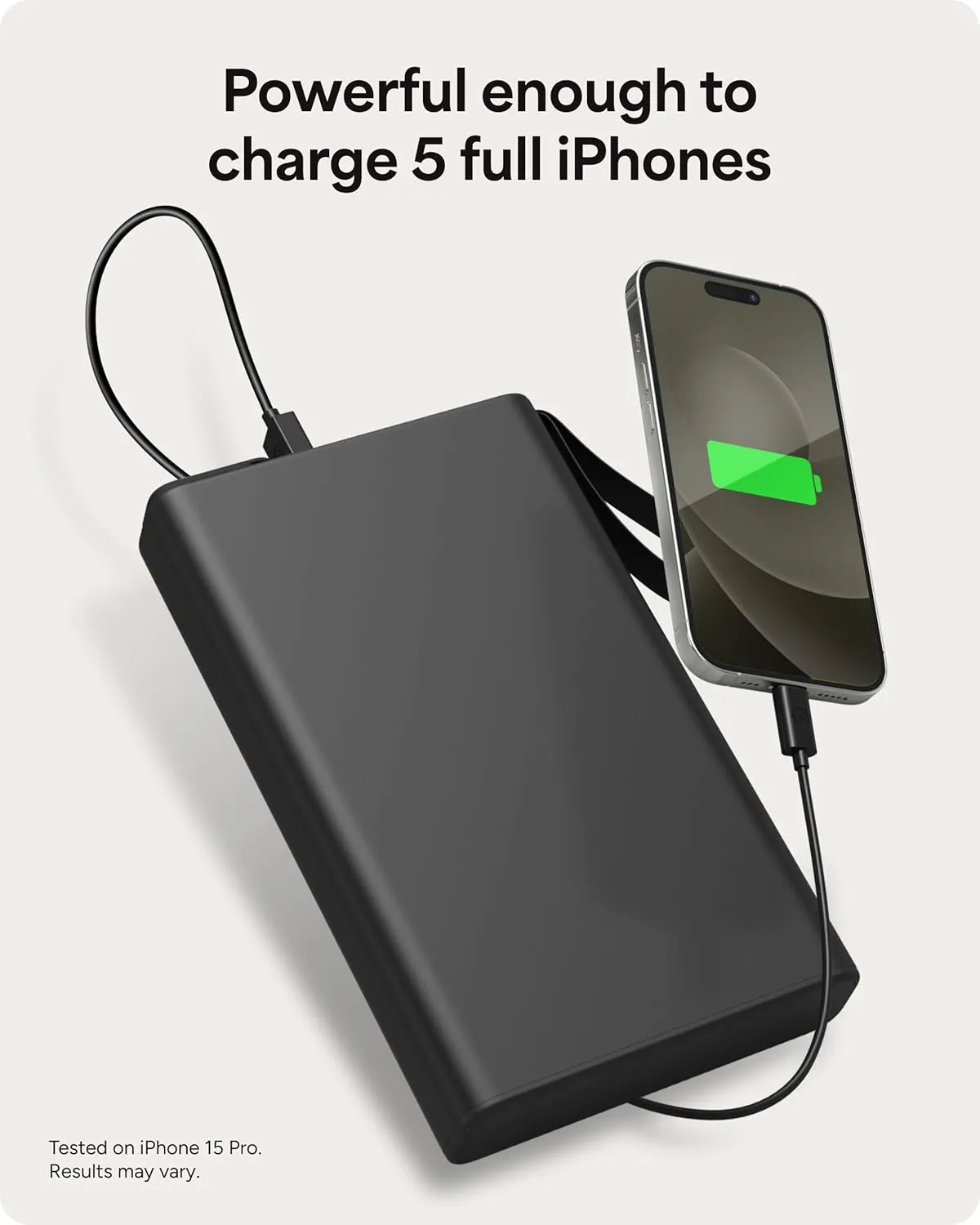 mophie powerstation pro AC (2023) - 27,000 mAh External Battery Compatible with MacBook & iPad, 100W AC, 60W USB-C PD