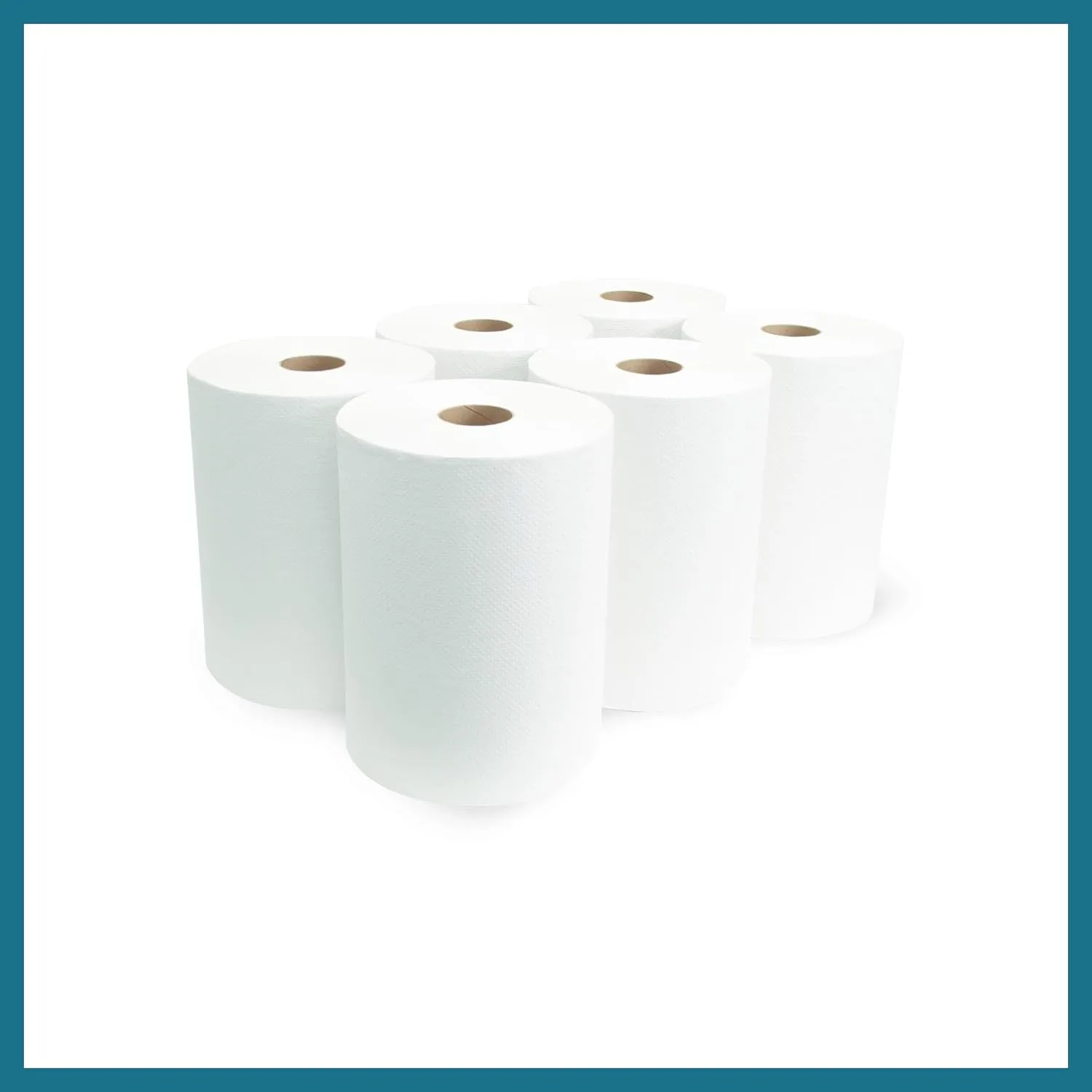 Morsoft by Morcon W106 Paper Towel Dispenser Refill, 10 Inch Roll, White, 100% Recycled Fiber, 10 x 800ft, 6 Rolls