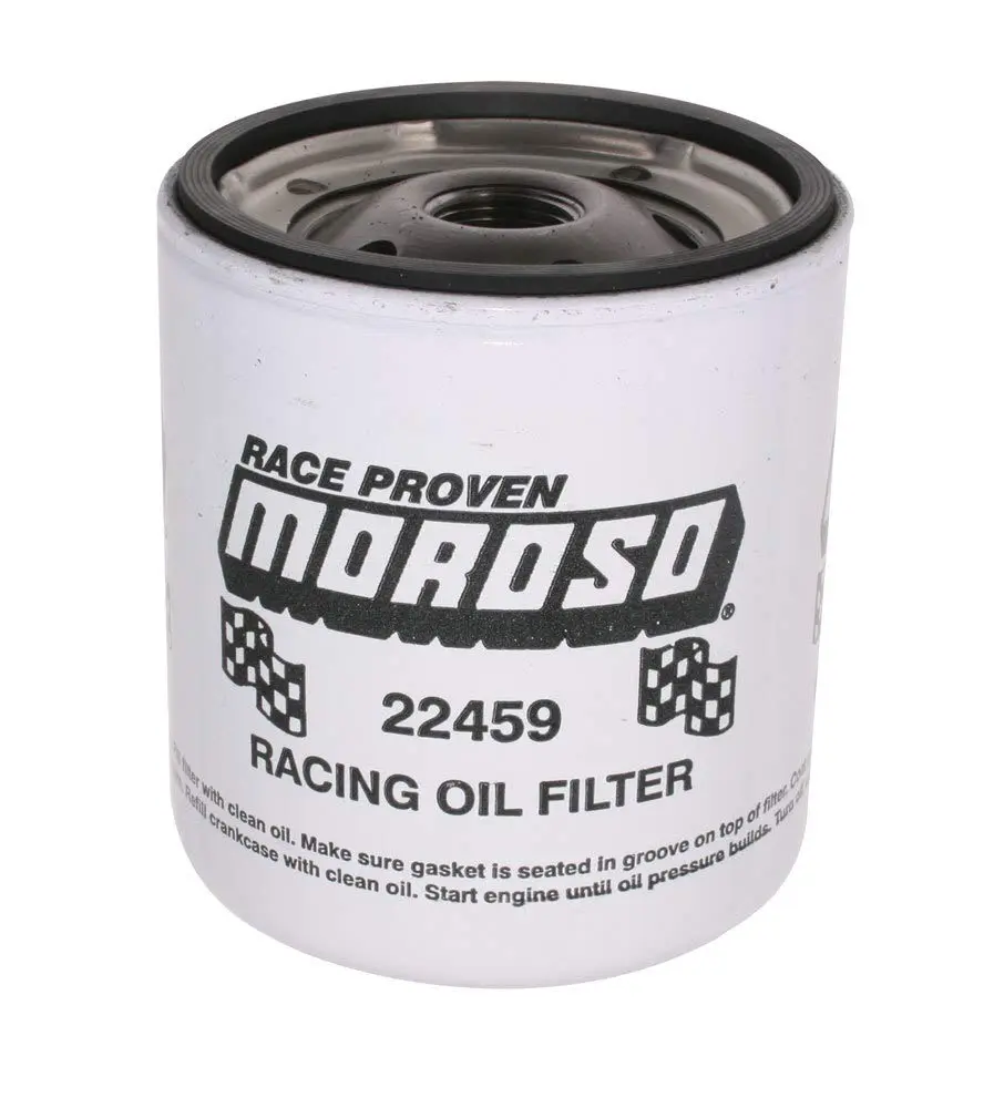 Moroso 22459 Racing Oil Filter, Chevy, Short