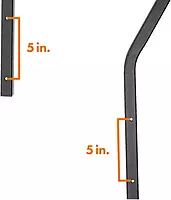 MORryde - STP214-006H 4 Step Handrail for Step Above 1st Generation RV Entry Step
