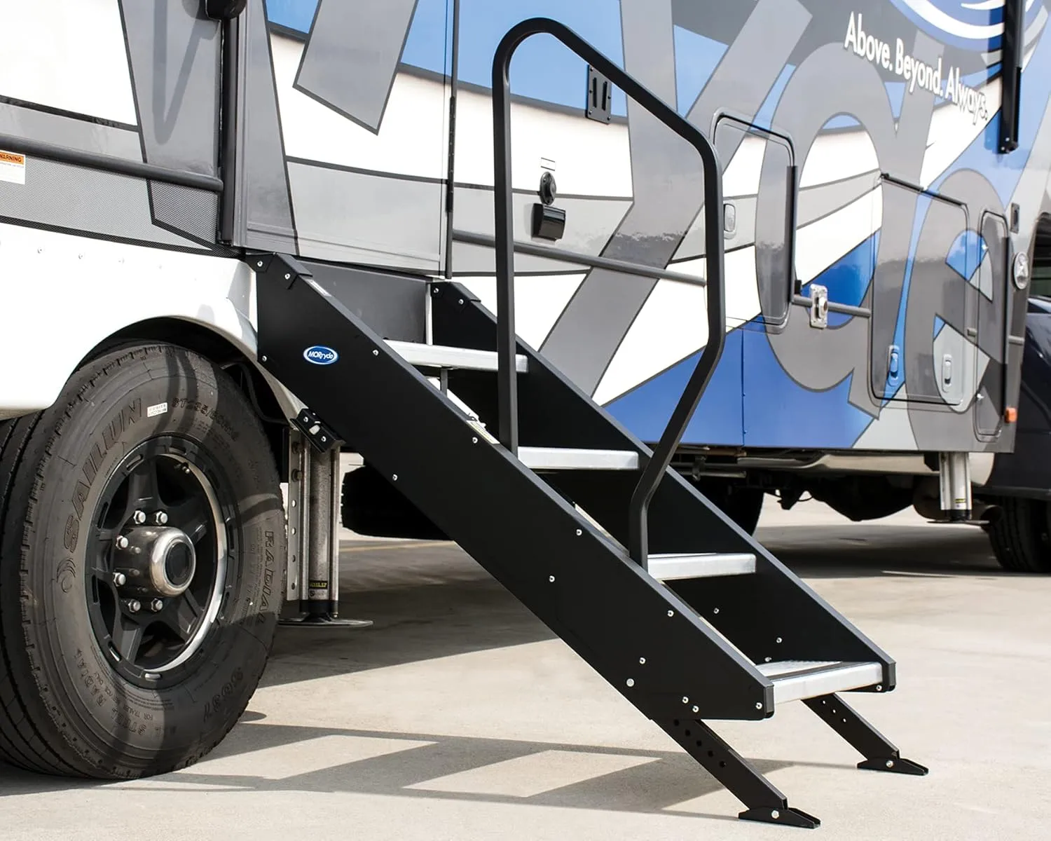 MORryde - STP214-006H 4 Step Handrail for Step Above 1st Generation RV Entry Step