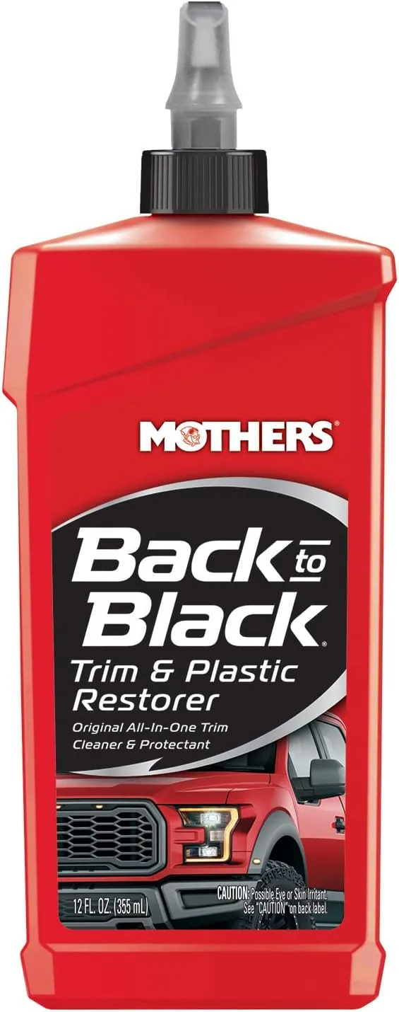 Mothers Back-to-Black Trim & Plastic Restorer, 12 oz (06112)