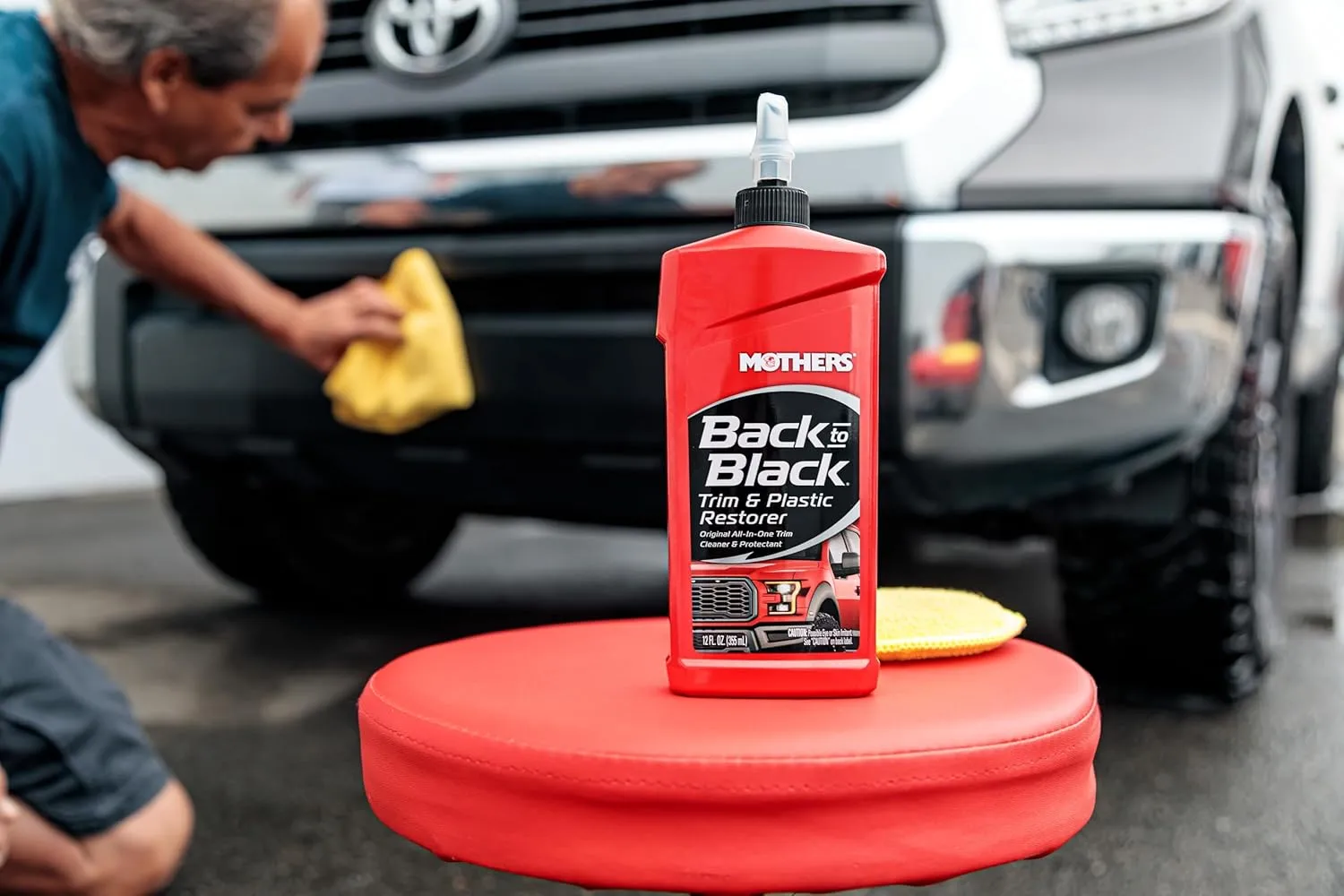 Mothers Back-to-Black Trim & Plastic Restorer, 12 oz (06112)