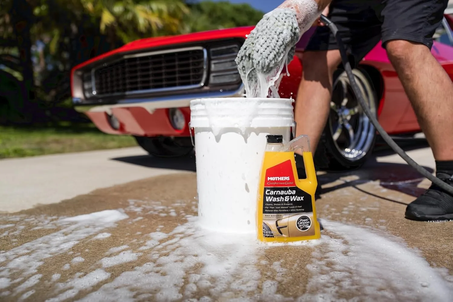 Mothers 05674 California Gold Carnauba Wash & Wax, 64 oz. 64 Fl Oz (Pack of 1)