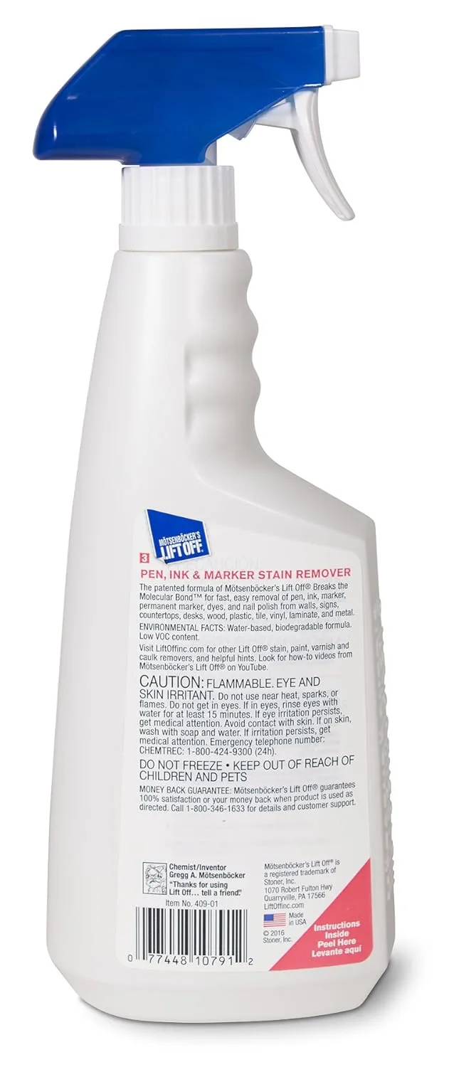 Motsenbocker's Lift Off 40901 22 oz Pen, Ink & Marker Remover
