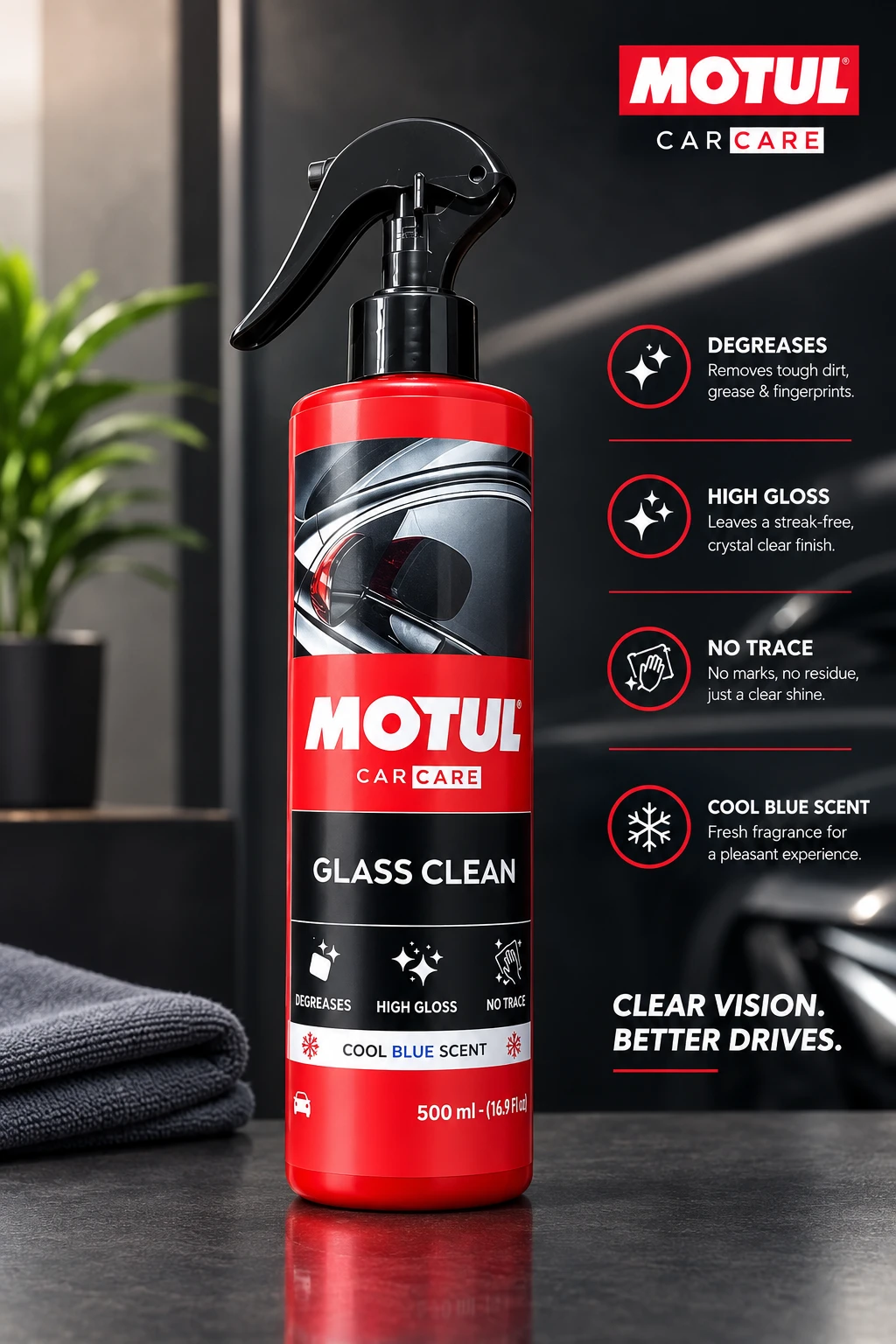 MOTUL GLASS CLEANER 500ML