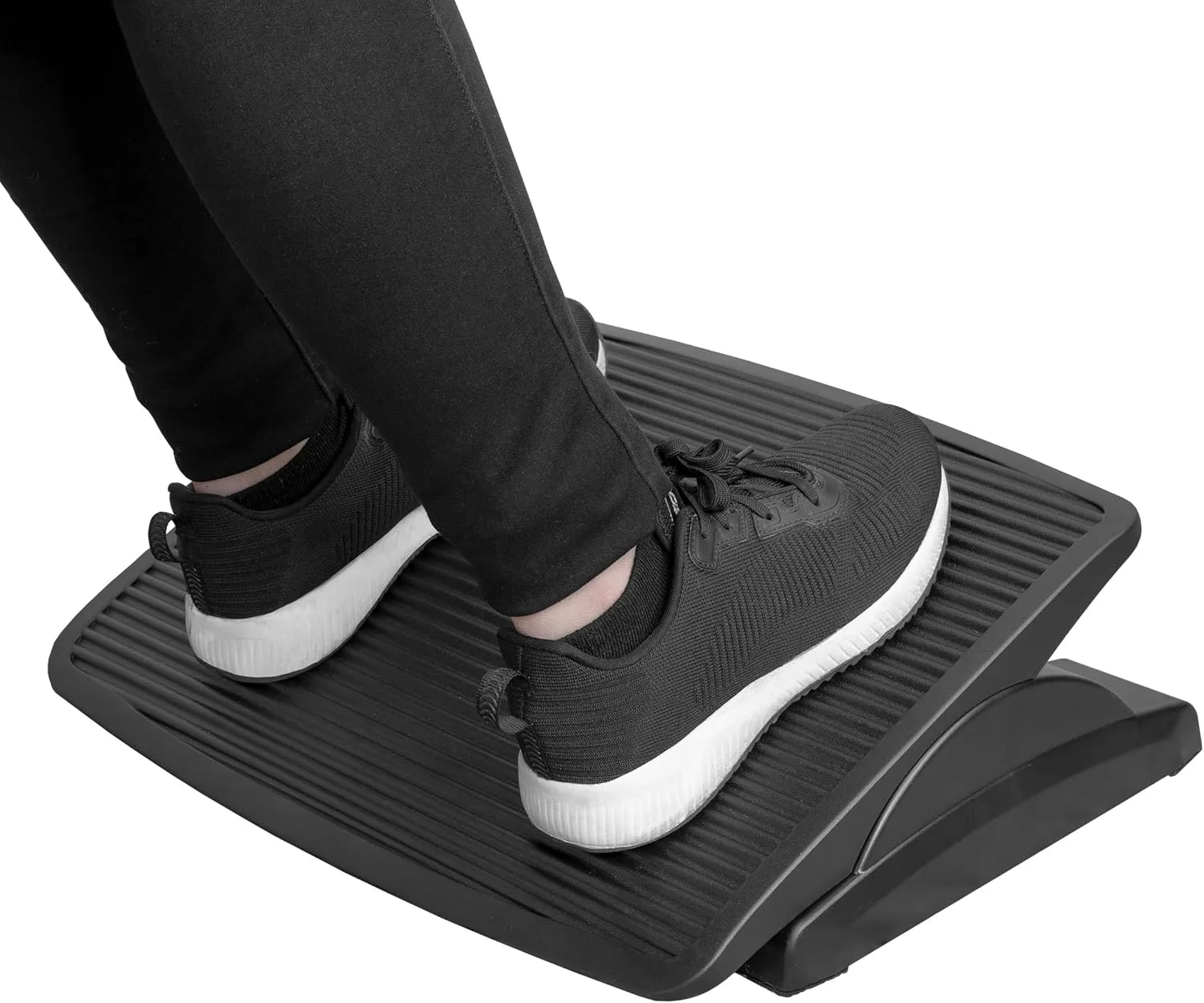 Mount-It! Ergonomic Footrest for Office or Home | Under Desk Tilting Footrest | Adjustable Desk Foot Rest with Massaging