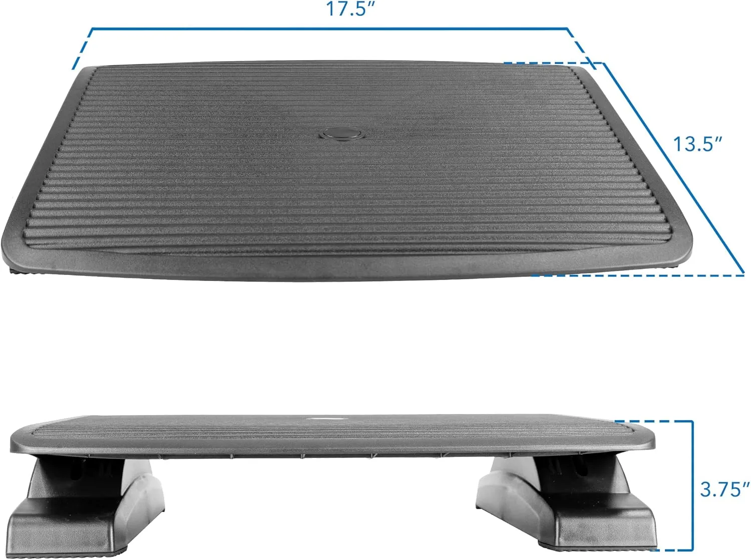 Mount-It! Ergonomic Footrest for Office or Home | Under Desk Tilting Footrest | Adjustable Desk Foot Rest with Massaging