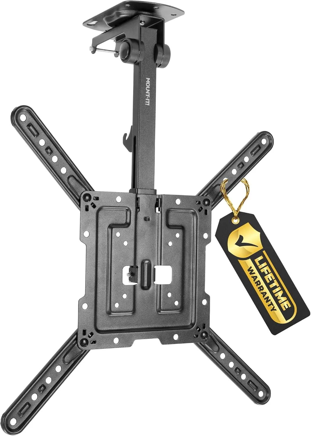 Mount-It! Flip Down TV Mount | Folding Ceiling TV Mount for 23 to 55 Inch | Heavy-Duty Bracket for Roof and Slanted Walls