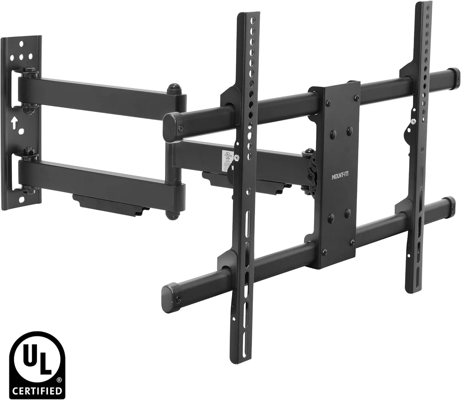 Mount-It! UL Certified Heavy Duty Full Motion TV Wall Mount for Most 37-80 Inch Flat Screen TVs