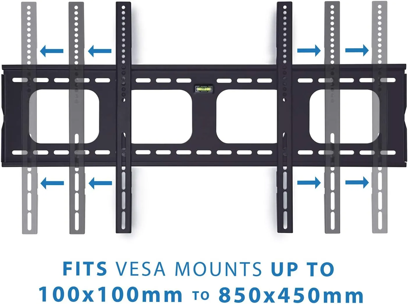 Mount-It! Low-Profile TV Mount | Flush Large TV Wall Mount | Slim Fixed Wall Mounting Bracket for 42-70 in. Screen Displays