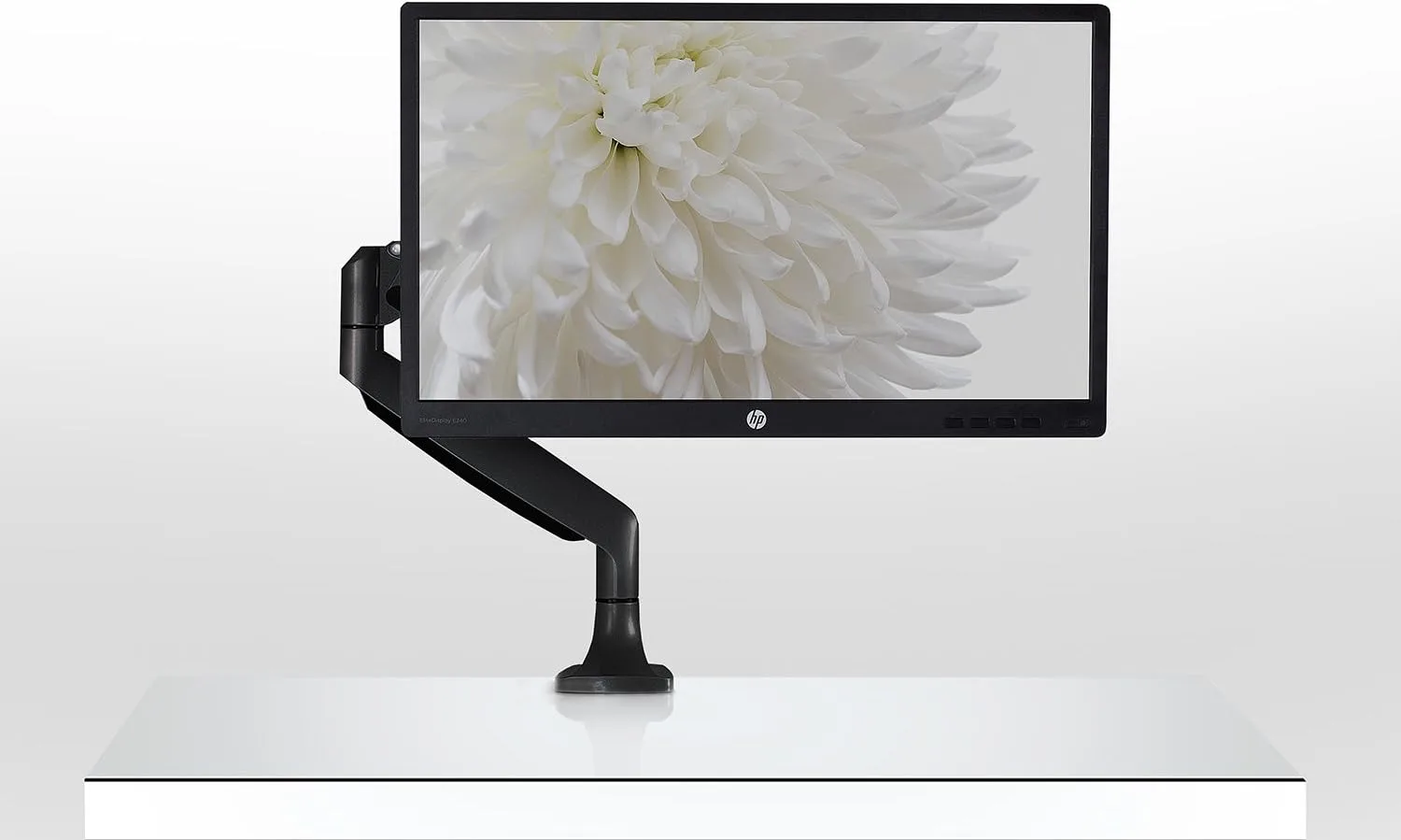 Mount-It! Single Monitor Arm Desk Mount | Gas Spring Monitor Arm | Full Motion Articulating Height Adjustable | Fits 21 22