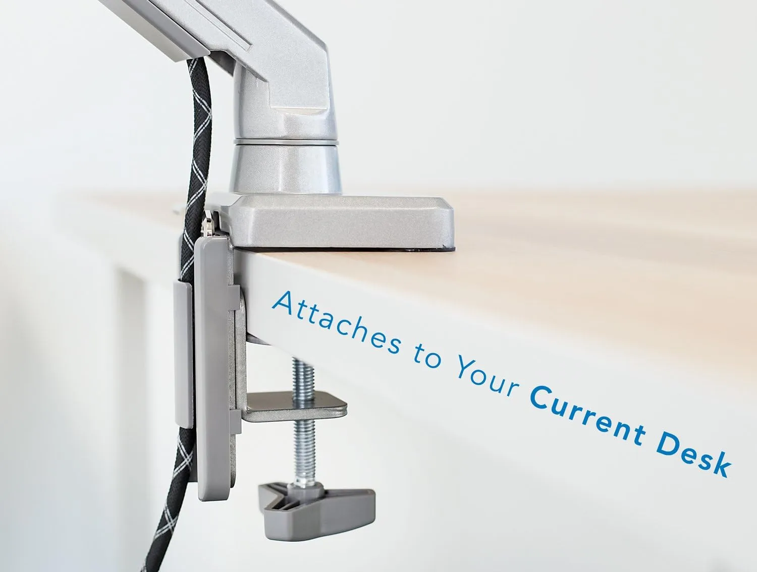 Mount-It! Single Monitor Desk Mount with Height Adjustable Mechanical Spring Arm