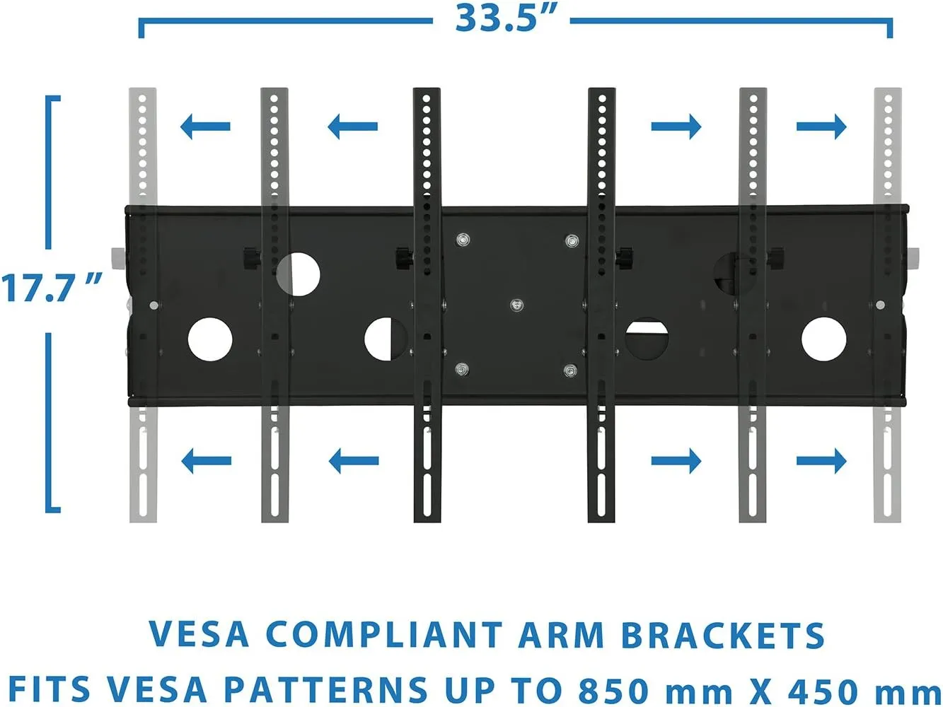 Mount-It! Long Arm TV Wall Mount with 26 Inch Extension, Swing Out Full Motion Design for Corner Installation, Fits 40 50