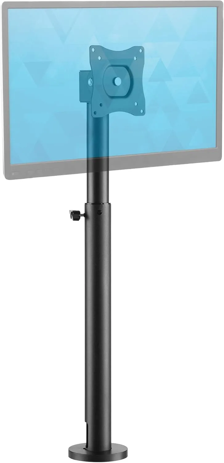 Mount-It! Point-of-Sale Register Stand for Checkout Stations and Screens with VESA Patterns | Height Adjustable Pole