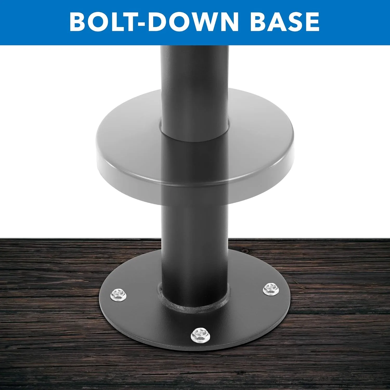 Mount-It! Point-of-Sale Register Stand for Checkout Stations and Screens with VESA Patterns | Height Adjustable Pole