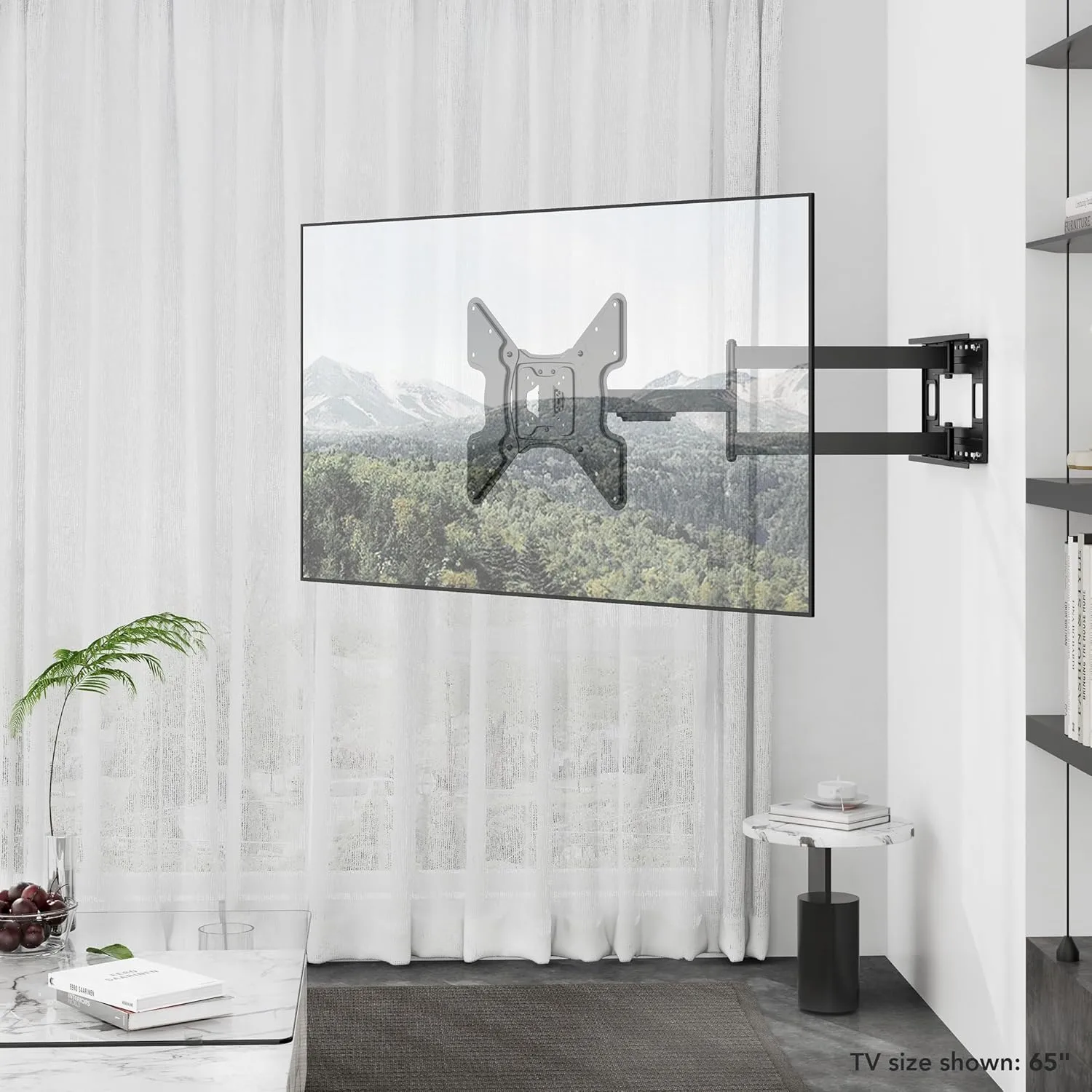 Mount-It! Long Arm TV Wall Mount, 40" Extra Long Reach Extension, Full Motion Extended Corner TV Mount